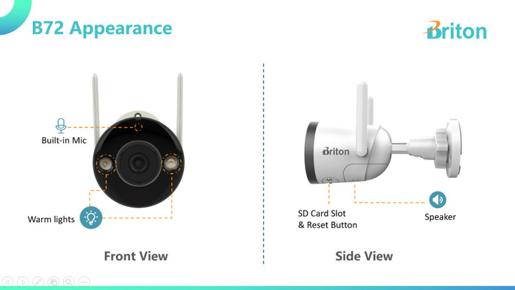 دوربین بی سیم برایتون IOT-72B72